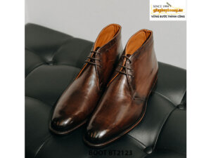 Giày Chukka Boot nam cổ lửng thủ công BT2123 001