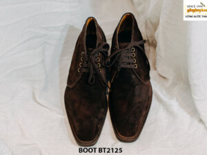 Giày da nam Chukka Boot da lộn buộc dây BT2125 001