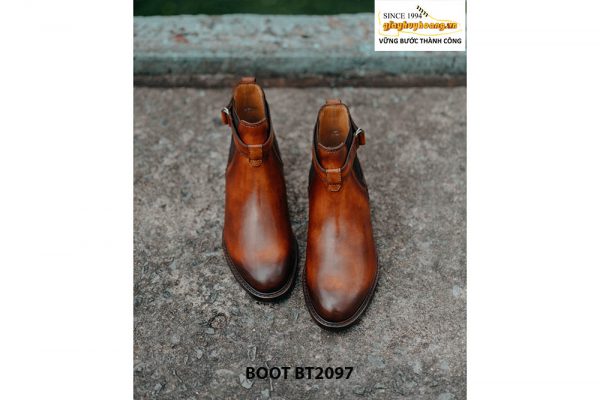Giày da chelsea Boot nam hàng hiệu cao cấp BT2097 006