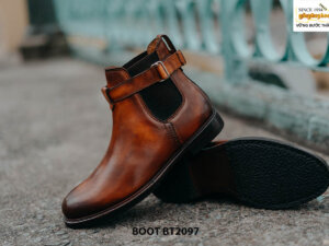 Giày da chelsea Boot nam hàng hiệu cao cấp BT2097 004