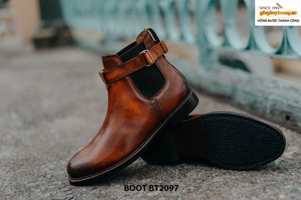 Giày da chelsea Boot nam hàng hiệu cao cấp BT2097 004