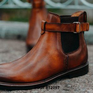 Giày da chelsea Boot nam hàng hiệu cao cấp BT2097 003