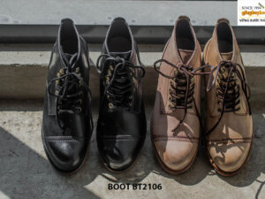 Giày Boot buộc dây nam thủ công cao cấp BT2106 009