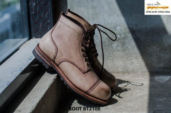 Giày Boot buộc dây nam thủ công cao cấp BT2106 007