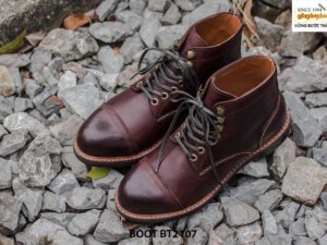Giày da Boot buộc dây nam phong cách thời trang BT2107 012