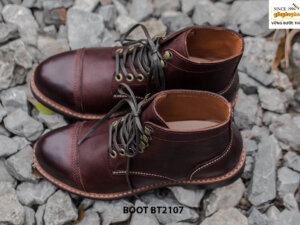 Giày da Boot buộc dây nam phong cách thời trang BT2107 011