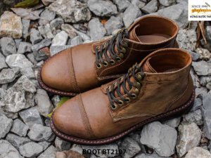 Giày da Boot buộc dây nam phong cách thời trang BT2107 008
