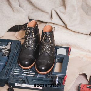 Giày da Boot buộc dây nam phong cách thời trang BT2107 004