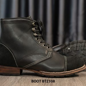 Giày da Boot buộc dây nam chính hãng BT2108 005
