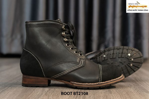 Giày da Boot buộc dây nam chính hãng BT2108 005