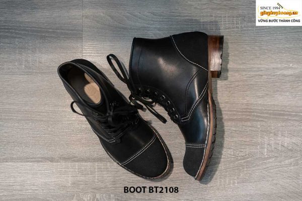 Giày da Boot buộc dây nam chính hãng BT2108 004