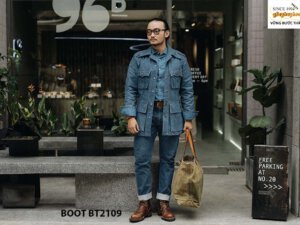 Giày da Boot buộc dây cá tính cho nam BT2109 002