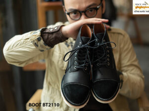 Giày da Boot nam buộc dây trẻ trung BT2110 001