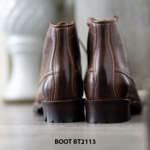 Giày da Boot nam buộc dây màu nâu BT2113 006