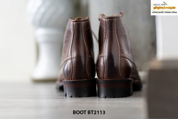 Giày da Boot nam buộc dây màu nâu BT2113 006