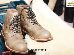Giày da Boot nam cổ cao buộc dây chất lượng BT2115 004