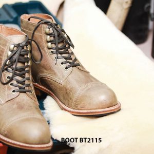 Giày da Boot nam cổ cao buộc dây chất lượng BT2115 004