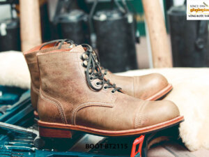 Giày da Boot nam cổ cao buộc dây chất lượng BT2115 003