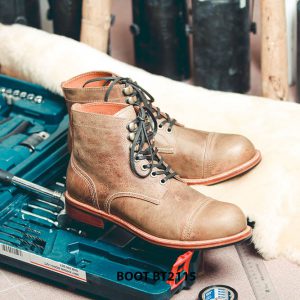 Giày da Boot nam cổ cao buộc dây chất lượng BT2115 002