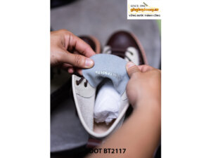 Giày da Boot nam buộc dây 2 màu BT2117 005