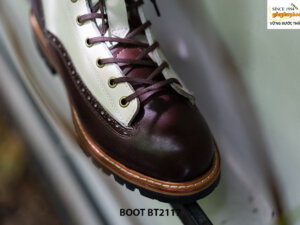 Giày da Boot nam buộc dây 2 màu BT2117 004