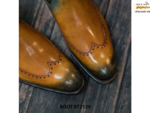 Giày da nam đục lỗ Wingtips Chelsea Boot BT2129 004