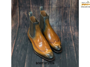 Giày da nam đục lỗ Wingtips Chelsea Boot BT2129 001