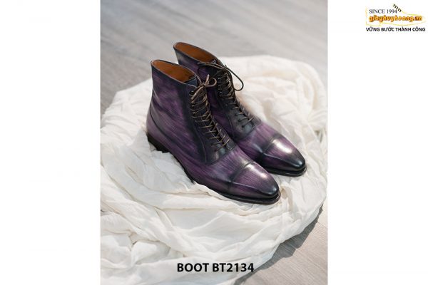Giày Boot nam cao cấp dáng Oxford cổ cao BT2134 002