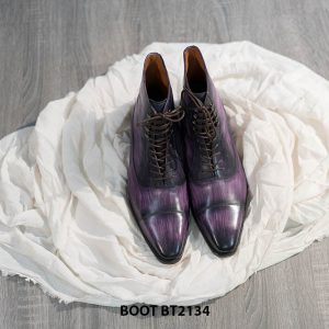 Giày Boot nam cao cấp dáng Oxford cổ cao BT2134 001