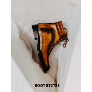 Giày da Boot nam buộc dây thủ công handmade BT2135 005