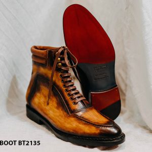 Giày da Boot nam buộc dây thủ công handmade BT2135 004
