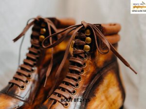 Giày da Boot nam buộc dây thủ công handmade BT2135 003