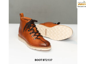 Giày da Boot nam đế bằng cao su sneaker BT2137Giày da Boot nam đế bằng cao su sneaker BT2137 006