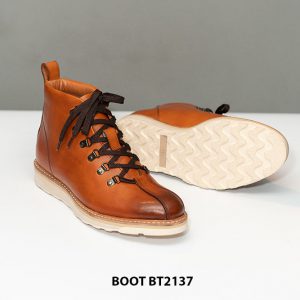 Giày da Boot nam đế bằng cao su sneaker BT2137Giày da Boot nam đế bằng cao su sneaker BT2137 006
