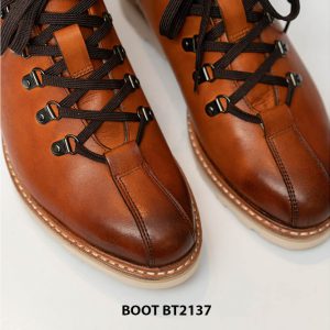 Giày da Boot nam đế bằng cao su sneaker BT2137Giày da Boot nam đế bằng cao su sneaker BT2137 003