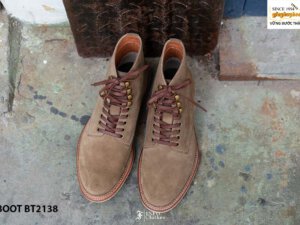 Giày da Boot nam buộc dây da lộn BT2138 005