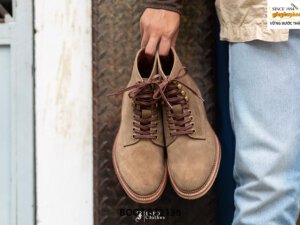 Giày da Boot nam buộc dây da lộn BT2138 001