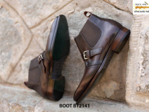 Giày da nam Chukka Boot lai Chelsea BT2141 004