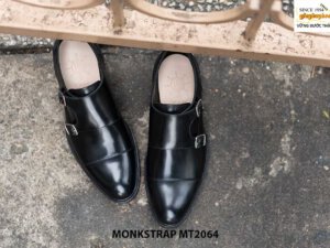 Giày da nam hai khoá mũi tròn Double Monkstrap MT2064 004