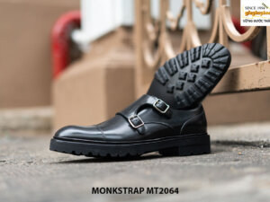 Giày da nam hai khoá mũi tròn Double Monkstrap MT2064 003