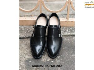 Giày da nam hai khoá mũi tròn Double Monkstrap MT2064 001