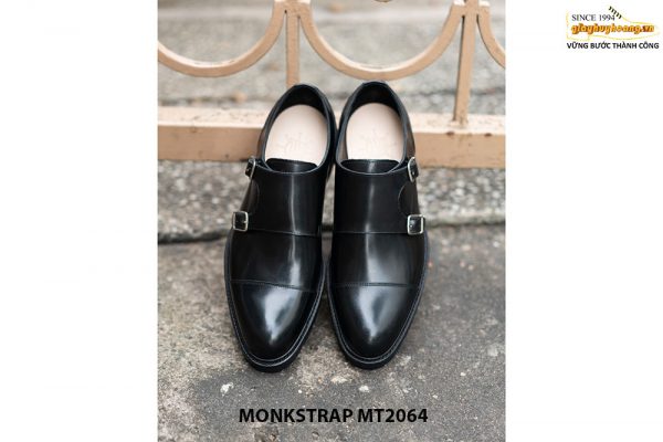 Giày da nam hai khoá mũi tròn Double Monkstrap MT2064 001