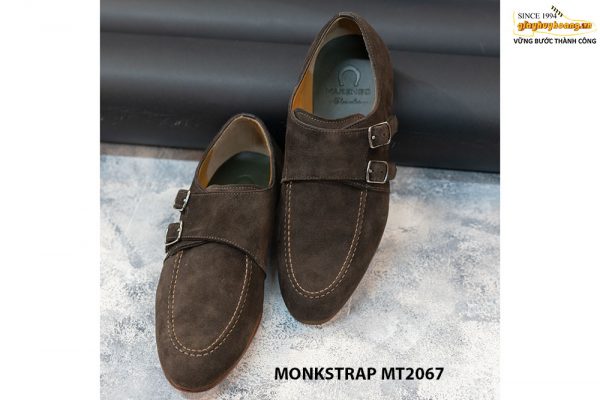 Giày da lộn nam hai khoá Double Monkstrap MT2067 003