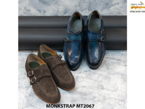 Giày da lộn nam hai khoá Double Monkstrap MT2067 002