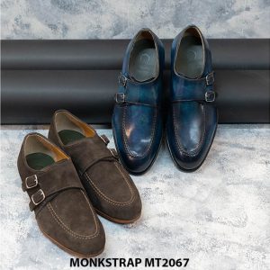 Giày da lộn nam hai khoá Double Monkstrap MT2067 002