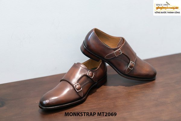 Giày da nam thủ công handmade Double Monkstrap MT2069 004