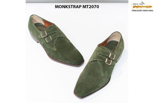 Giày da lộn nam thiết kế độc đáo Double Monkstrap MT2070 006