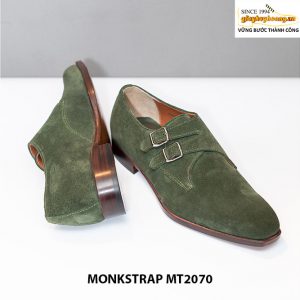 Giày da lộn nam thiết kế độc đáo Double Monkstrap MT2070 004