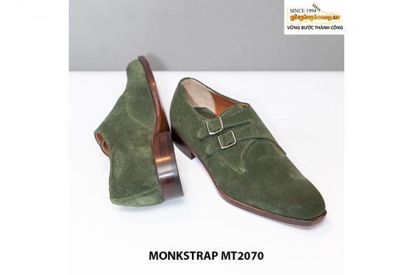 Giày da lộn nam thiết kế độc đáo Double Monkstrap MT2070 004