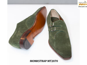 Giày da lộn nam thiết kế độc đáo Double Monkstrap MT2070 003